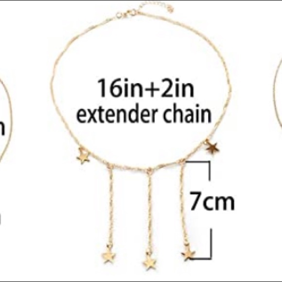 BOGO‼️Gold plated multi layer Star Necklace ⭐️ - Picture 3 of 3